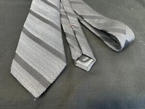 Hickey Freeman Wool and Silk Tie with Diagonal Stripes